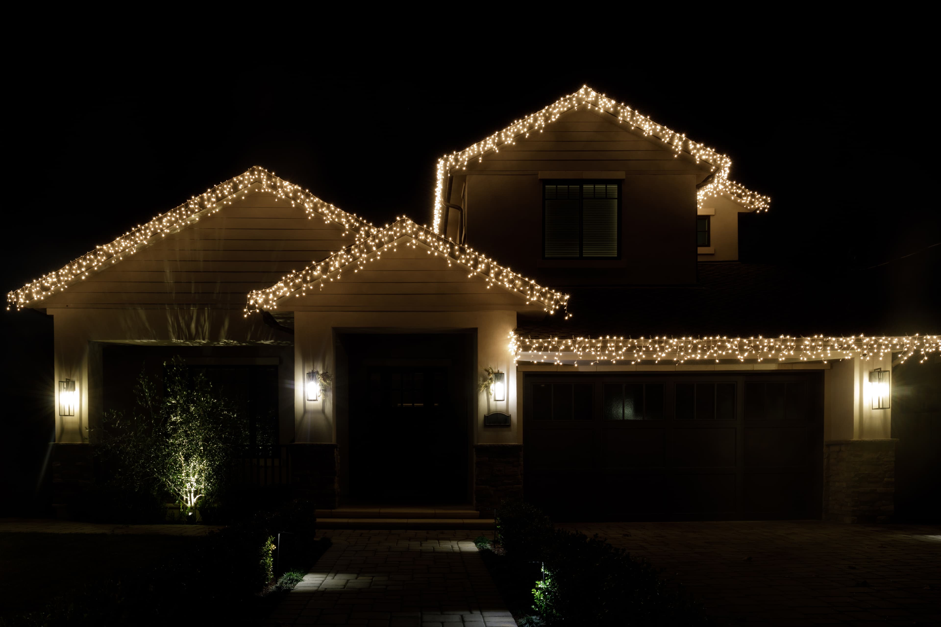 Christmas light install by WinPro at a St. George home — project photo coming soon