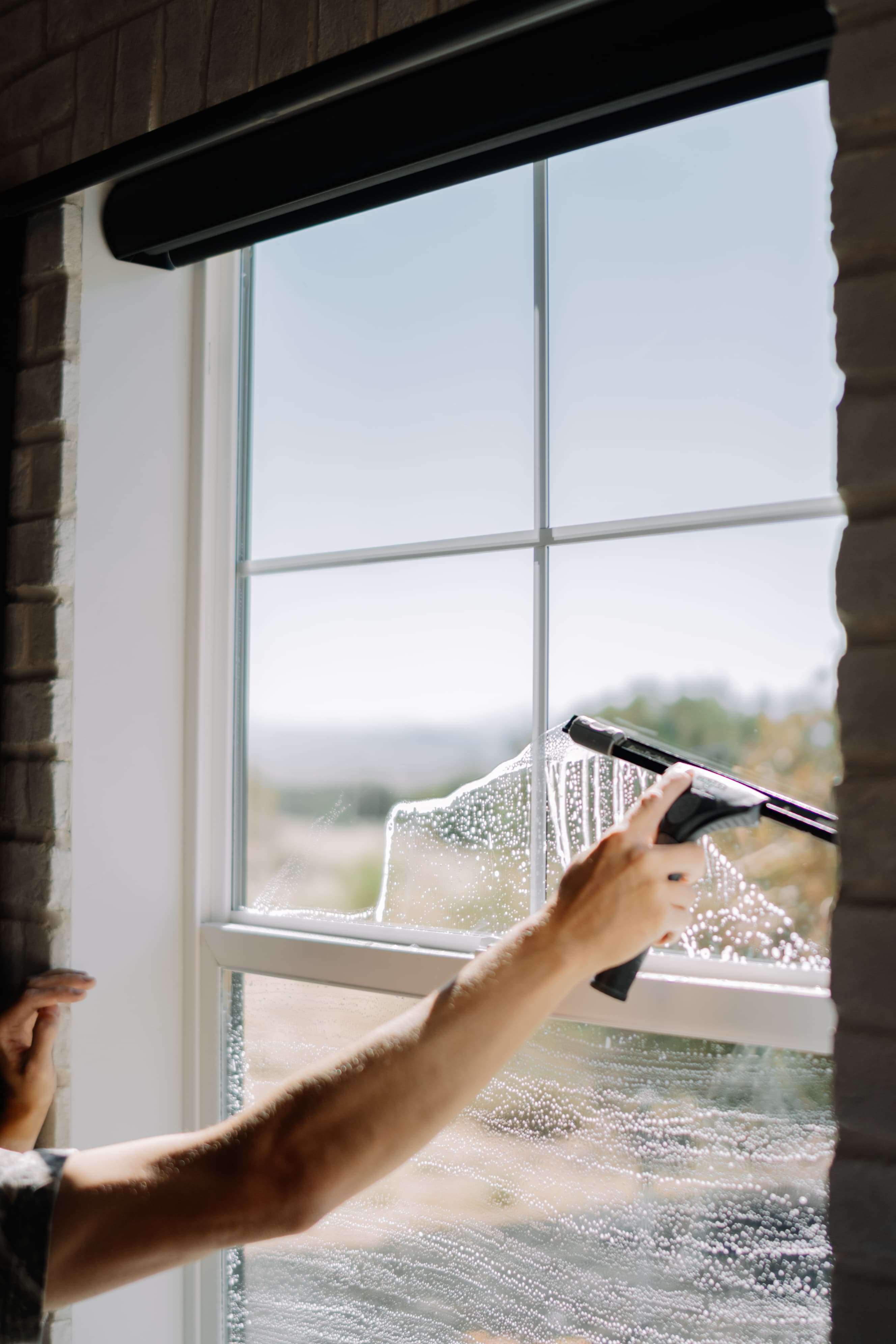 Indoor window cleaning
