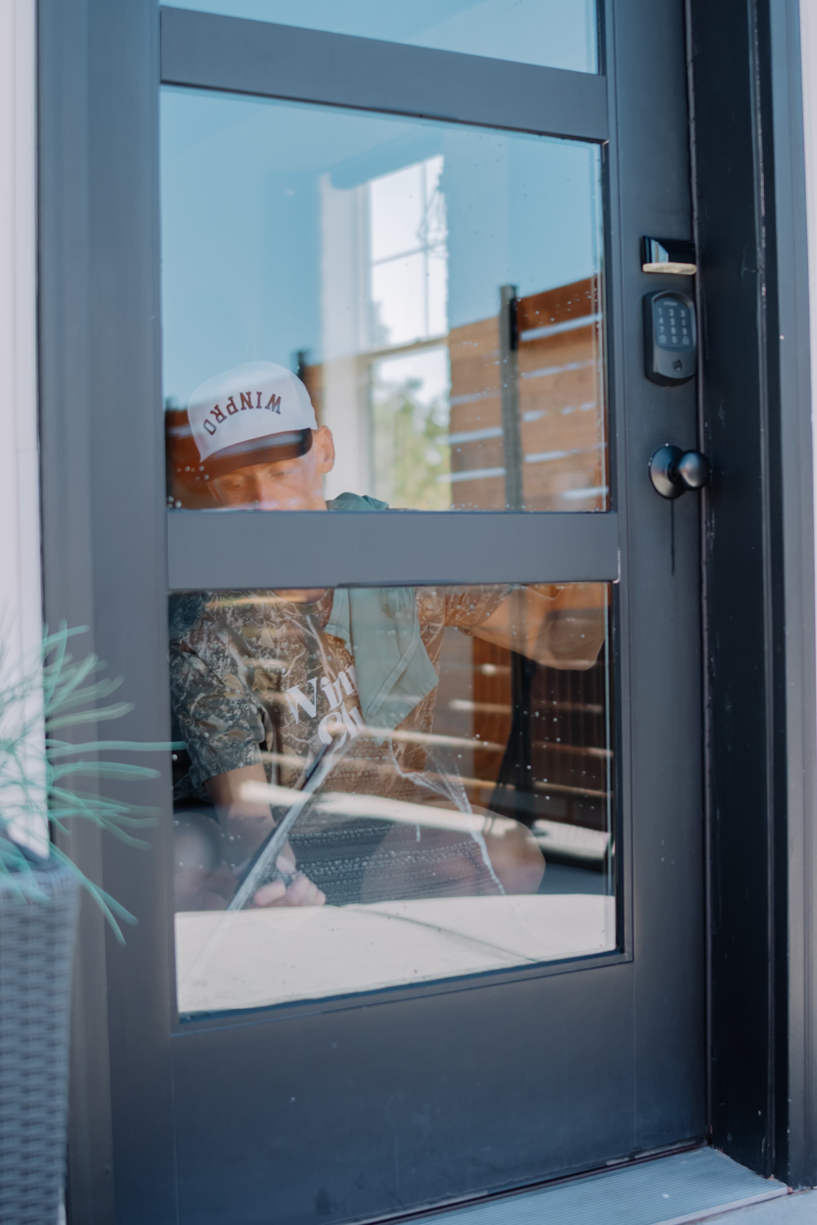 Indoor window cleaning
